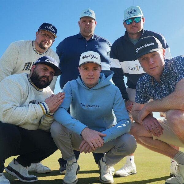 The PLAYERS x CROWN-CORNERH Golf Heritage Retro Snapback Hat - Image 4