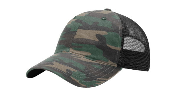 CROWN-CORNERH 111P Snapback Hat Garment Washed Printed Trucker Cap - Image 31