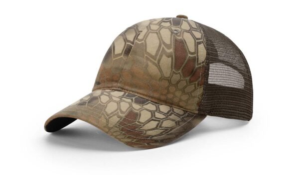 CROWN-CORNERH 111P Snapback Hat Garment Washed Printed Trucker Cap - Image 5