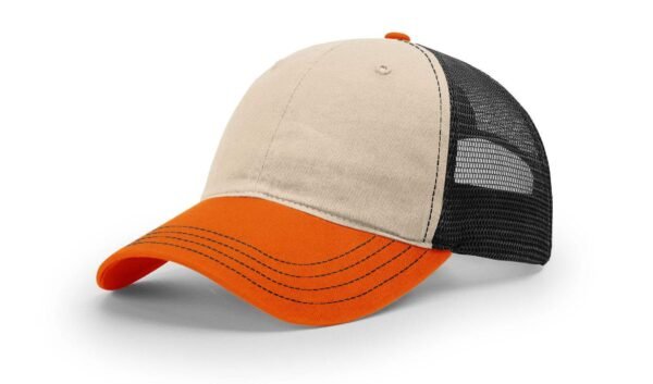 CROWN-CORNERH 111 Garment Washed Snapback Trucker Hat Relaxed Unstructured Cap - Image 33