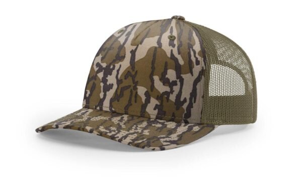 CROWN-CORNERH 112PFP Duck Camo Bottomland Camo Hat Five Panel Hat Trucker Cap - Image 24