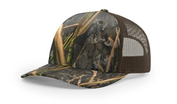 CROWN-CORNERH 112PFP Duck Camo Bottomland Camo Hat Five Panel Hat Trucker Cap - Image 21