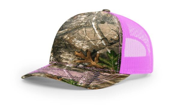 CROWN-CORNERH 112PFP Duck Camo Bottomland Camo Hat Five Panel Hat Trucker Cap - Image 15