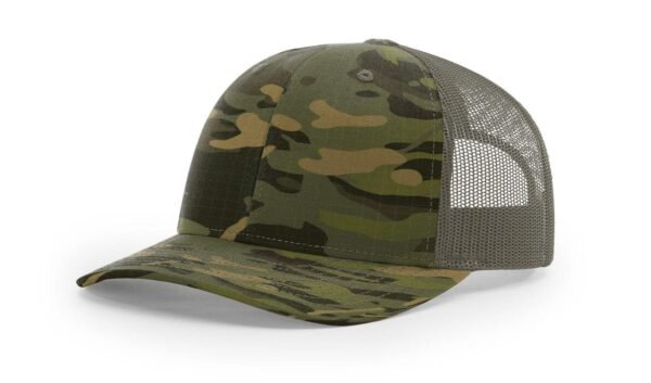 CROWN-CORNERH 112T Tactical Snapback Trucker Hat - Tactical Snapback Cap with No Button Crown and MultiCam Print - Image 12
