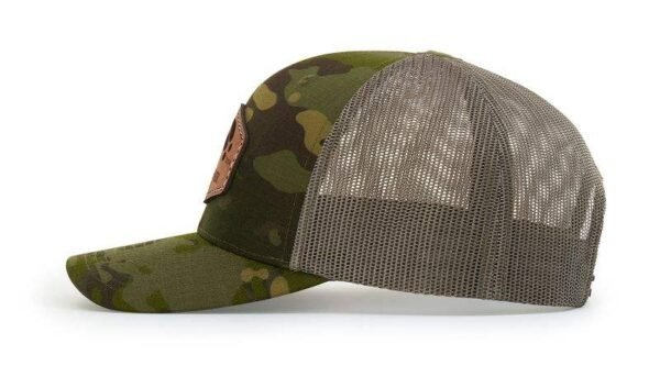 CROWN-CORNERH 112T Tactical Snapback Trucker Hat - Tactical Snapback Cap with No Button Crown and MultiCam Print - Image 9