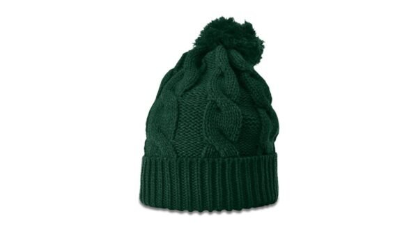 CROWN-CORNERH 141 Chunk Twist Knit Beanie w/Cuff & Pom - Min. 12 Beanies Per Order, Mix & Match - Image 12