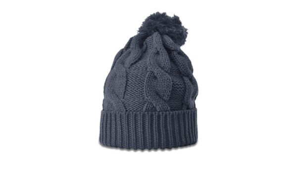 CROWN-CORNERH 141 Chunk Twist Knit Beanie w/Cuff & Pom - Min. 12 Beanies Per Order, Mix & Match - Image 17