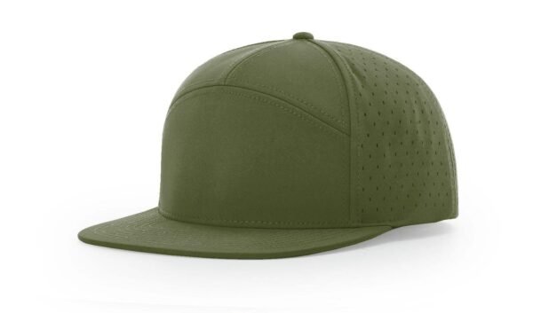 CROWN-CORNERH 169 7-Panel Hat Polyester Structured High-Profile Cap Adjustable Snapback - CROWN-CORNERH Cannon Hat - Image 11