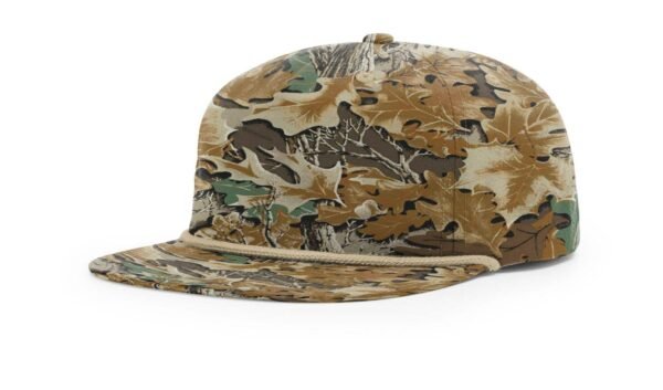 CROWN-CORNERH 256P Camo Umpqua Rope Snapback Five-Panel Baseball Cap - Comfortable Camo Trucker Cap with Flat Bill and Mesh Flip-Up Stay - Image 5