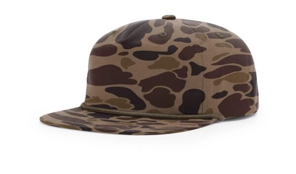 CROWN-CORNERH 256P Camo Umpqua Rope Snapback Five-Panel Baseball Cap - Comfortable Camo Trucker Cap with Flat Bill and Mesh Flip-Up Stay - Image 6