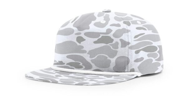 CROWN-CORNERH 256P Camo Umpqua Rope Snapback Five-Panel Baseball Cap - Comfortable Camo Trucker Cap with Flat Bill and Mesh Flip-Up Stay - Image 7