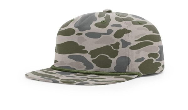 CROWN-CORNERH 256P Camo Umpqua Rope Snapback Five-Panel Baseball Cap - Comfortable Camo Trucker Cap with Flat Bill and Mesh Flip-Up Stay - Image 10
