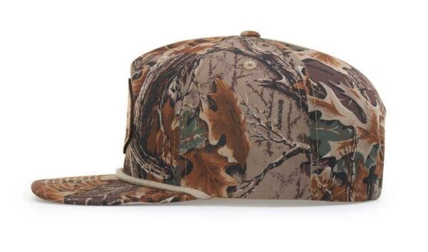 CROWN-CORNERH 256P Camo Umpqua Rope Snapback Five-Panel Baseball Cap - Comfortable Camo Trucker Cap with Flat Bill and Mesh Flip-Up Stay - Image 3