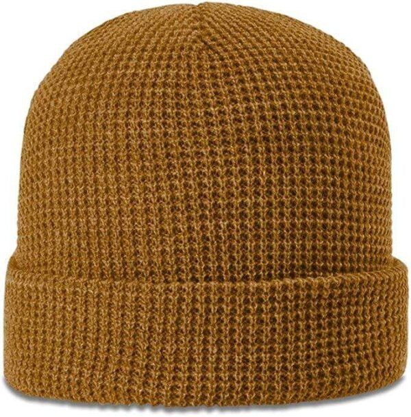 CROWN-CORNERH 146 Waffle Knit Beanie Blank Beanie Stocking Hat - Image 6