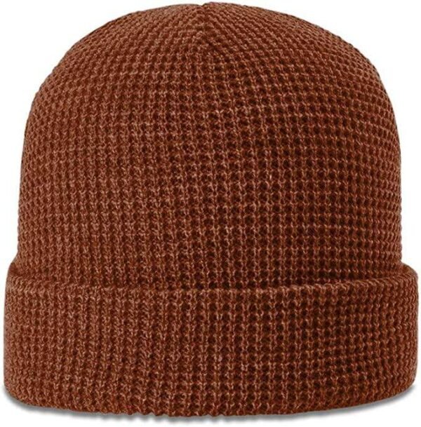 CROWN-CORNERH 146 Waffle Knit Beanie Blank Beanie Stocking Hat - Image 7