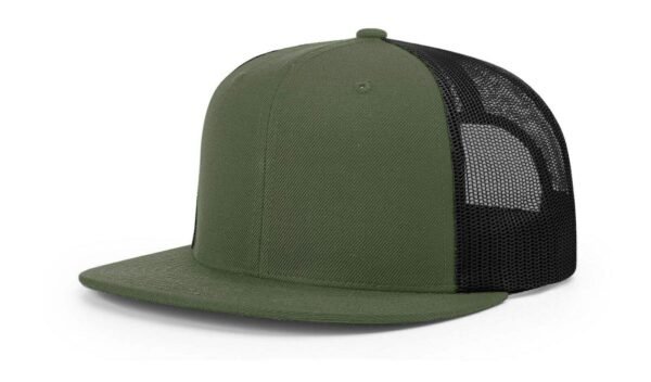 CROWN-CORNERH 511 Flatbill Hat Wool Blend Hi-Pro Trucker Adjustable Snapback - OSFM - Image 9