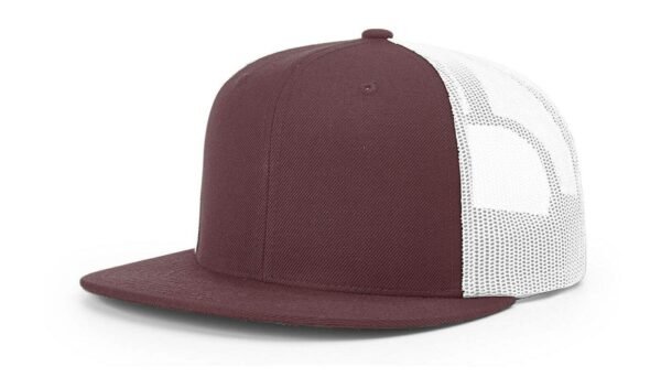 CROWN-CORNERH 511 Flatbill Hat Wool Blend Hi-Pro Trucker Adjustable Snapback - OSFM - Image 8
