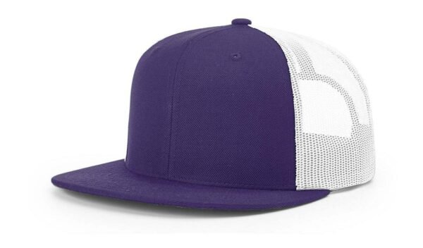 CROWN-CORNERH 511 Flatbill Hat Wool Blend Hi-Pro Trucker Adjustable Snapback - OSFM - Image 6
