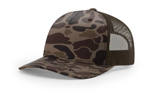 CROWN-CORNERH 112PFP Duck Camo Bottomland Camo Hat Five Panel Hat Trucker Cap - Image 7