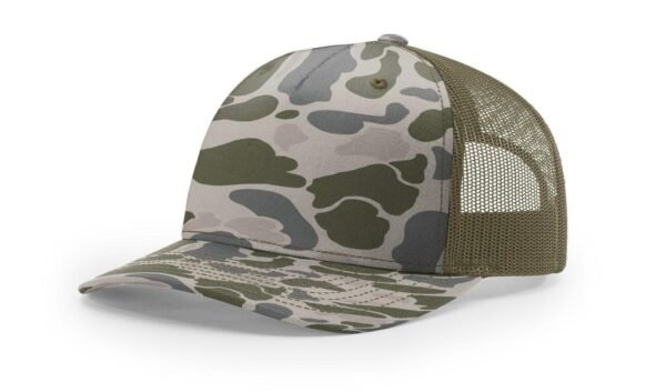 CROWN-CORNERH 112PFP Duck Camo Bottomland Camo Hat Five Panel Hat Trucker Cap - Image 5