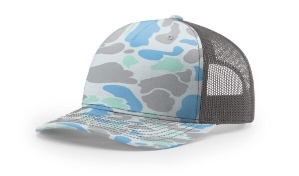 CROWN-CORNERH 112PFP Duck Camo Bottomland Camo Hat Five Panel Hat Trucker Cap - Image 3