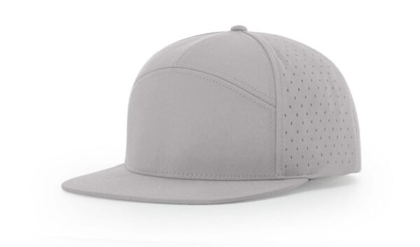 CROWN-CORNERH 169 7-Panel Hat Polyester Structured High-Profile Cap Adjustable Snapback - CROWN-CORNERH Cannon Hat - Image 4