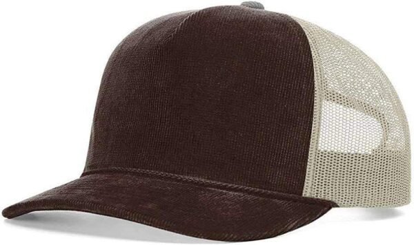 CROWN-CORNERH 930 Troutdale Corduroy Trucker Cap Adjustable Snapback - Image 5