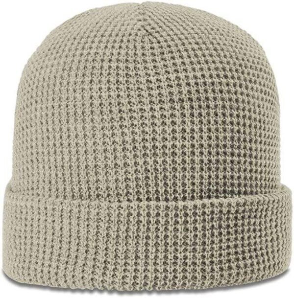 CROWN-CORNERH 146 Waffle Knit Beanie Blank Beanie Stocking Hat - Image 3